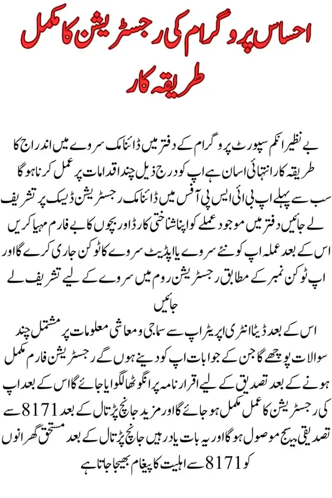Ehsaas Programme Online: Verify Your Registration by CNIC Without Leaving Home