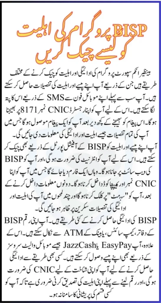 Benazir Income Support Programme 2025 Complete Details About Payment And Distribution Process