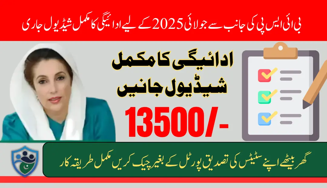 BISP July 2025 Payment Schedule