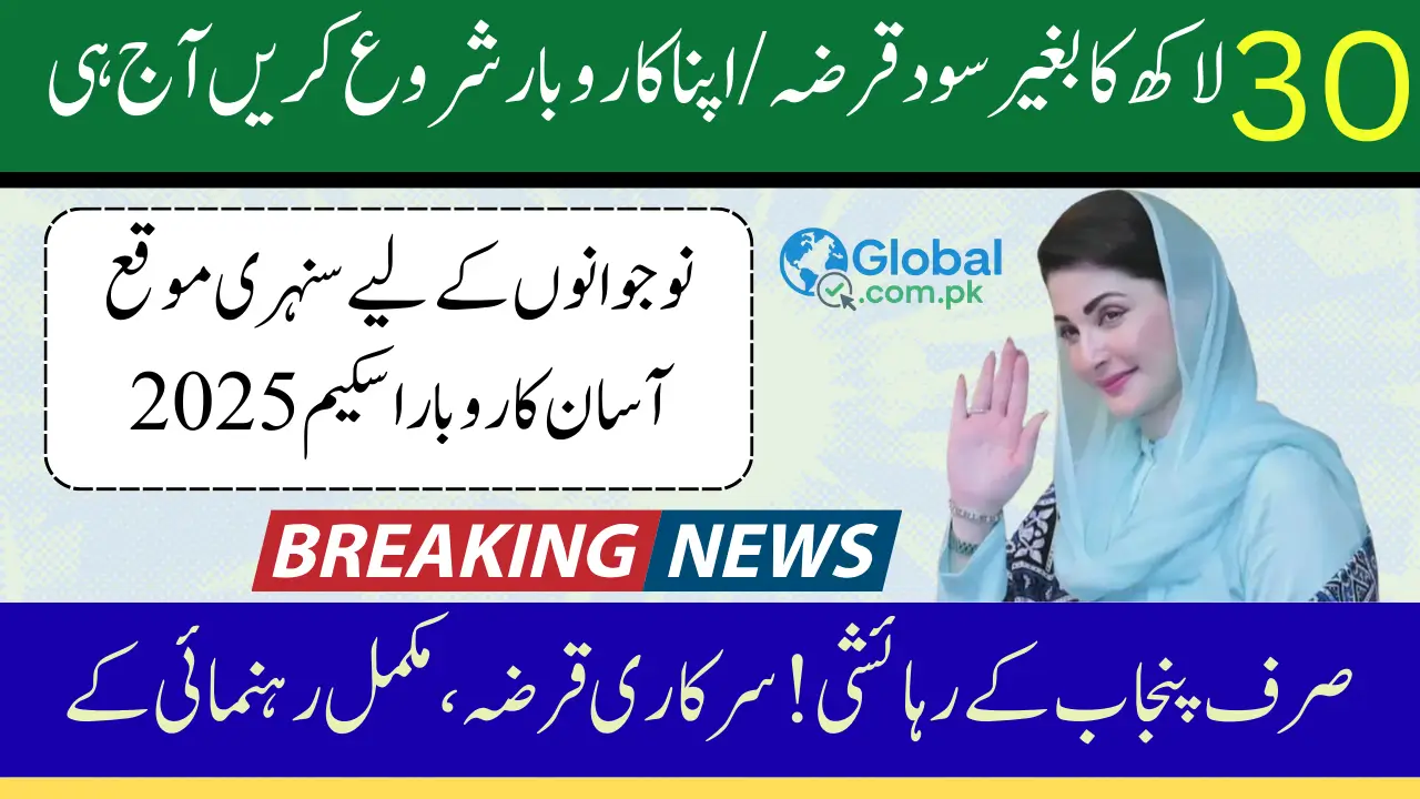 CM Punjab Asaan Karobar Loan Scheme 2025 Online Apply and Check Eligibility Criteria